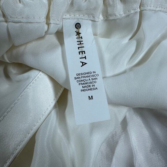 Athleta Calm Cool Slip Dress Nightgown in White Women's Size Medium NWT - Picture 5 of 10